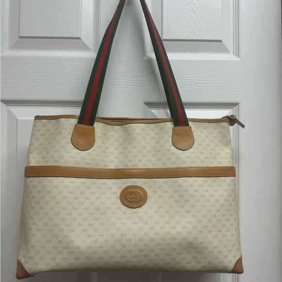 RARE Gucci Vintage East/West Tote Bag - Picture 1 of 8